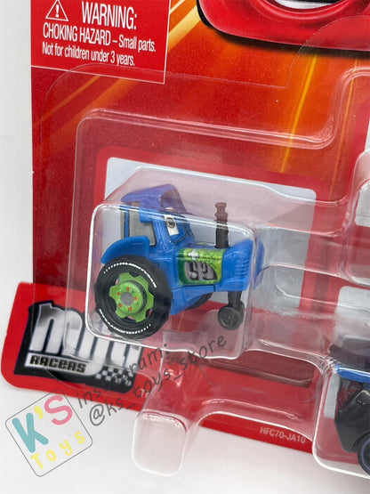 MINI RACERS DISNEY PIXAR CARS 3-PACK CLUTCH AID TRACTOR, RUSTEZE CRUZ RAMIREZ, AND JACKSON STORM - BNIP