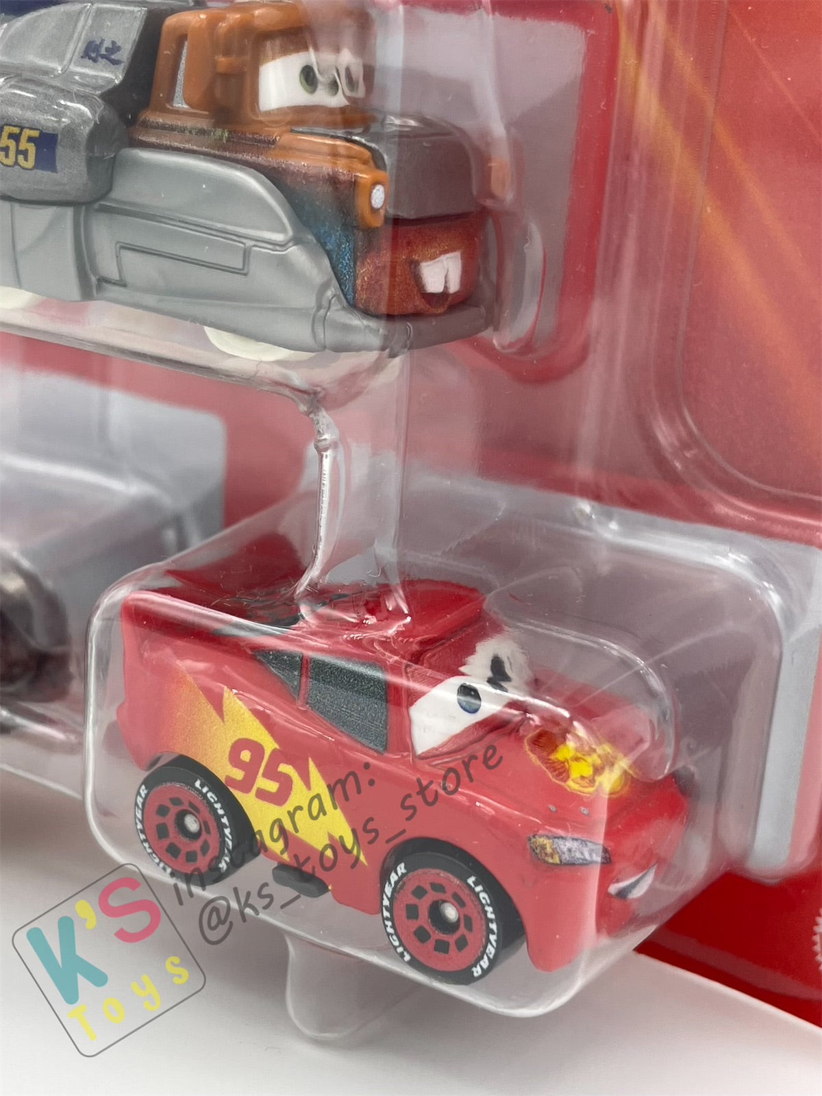 MINI RACERS DISNEY PIXAR CARS 3-PACK SUPER SPEED MATER, ROAD TRIP LIGHTNING MCQUEEN, AND DATZ JAMMIN - BNIP