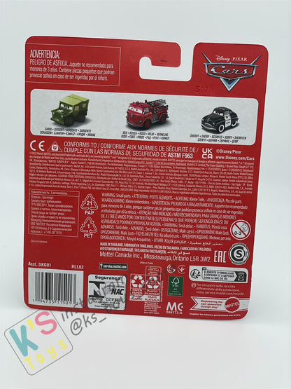 MINI RACERS DISNEY PIXAR CARS 3-PACK SHERIFF, SARGE AND RED - BNIP