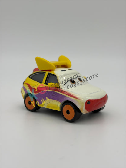 PRE-OWNED / LOOSE DISNEY PIXAR CARS 1:55 BY MATTEL - "ROADETTE MARKER" CARS ON THE ROAD - NEAR MINT CONDITION