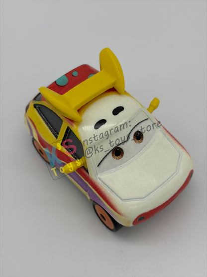 PRE-OWNED / LOOSE DISNEY PIXAR CARS 1:55 BY MATTEL - "ROADETTE MARKER" CARS ON THE ROAD - NEAR MINT CONDITION