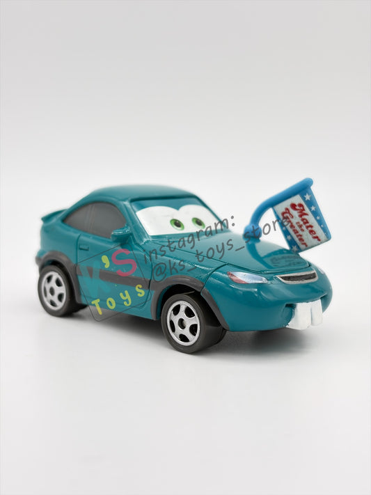 PRE-OWNED / LOOSE DISNEY PIXAR CARS 1:55 BY MATTEL - "BUCKY BREAKDUST" MATER THE GREATER SERIES - NEAR MINT CONDITION