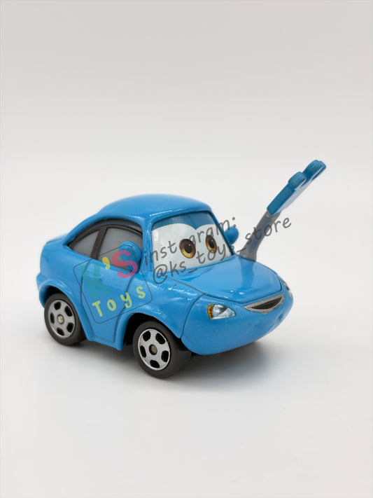 PRE-OWNED / LOOSE DISNEY PIXAR CARS 1:55 BY MATTEL - "POLLY PUDDLEJUMPER" CARS SERIES - NEAR MINT CONDITION