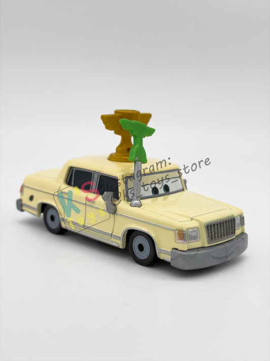 PRE-OWNED / LOOSE DISNEY PIXAR CARS 1:55 BY MATTEL - "BRAD WINMILER" CARS RACE FANS SERIES - NEAR MINT CONDITION