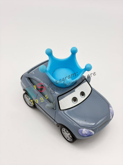 PRE-OWNED / LOOSE DISNEY PIXAR CARS 1:55 BY MATTEL - "DARLA VANDERSON" CARS RACE FANS SERIES - NEAR MINT CONDITION