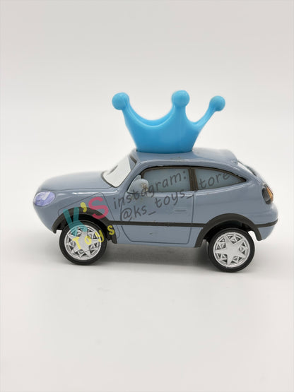 PRE-OWNED / LOOSE DISNEY PIXAR CARS 1:55 BY MATTEL - "DARLA VANDERSON" CARS RACE FANS SERIES - NEAR MINT CONDITION