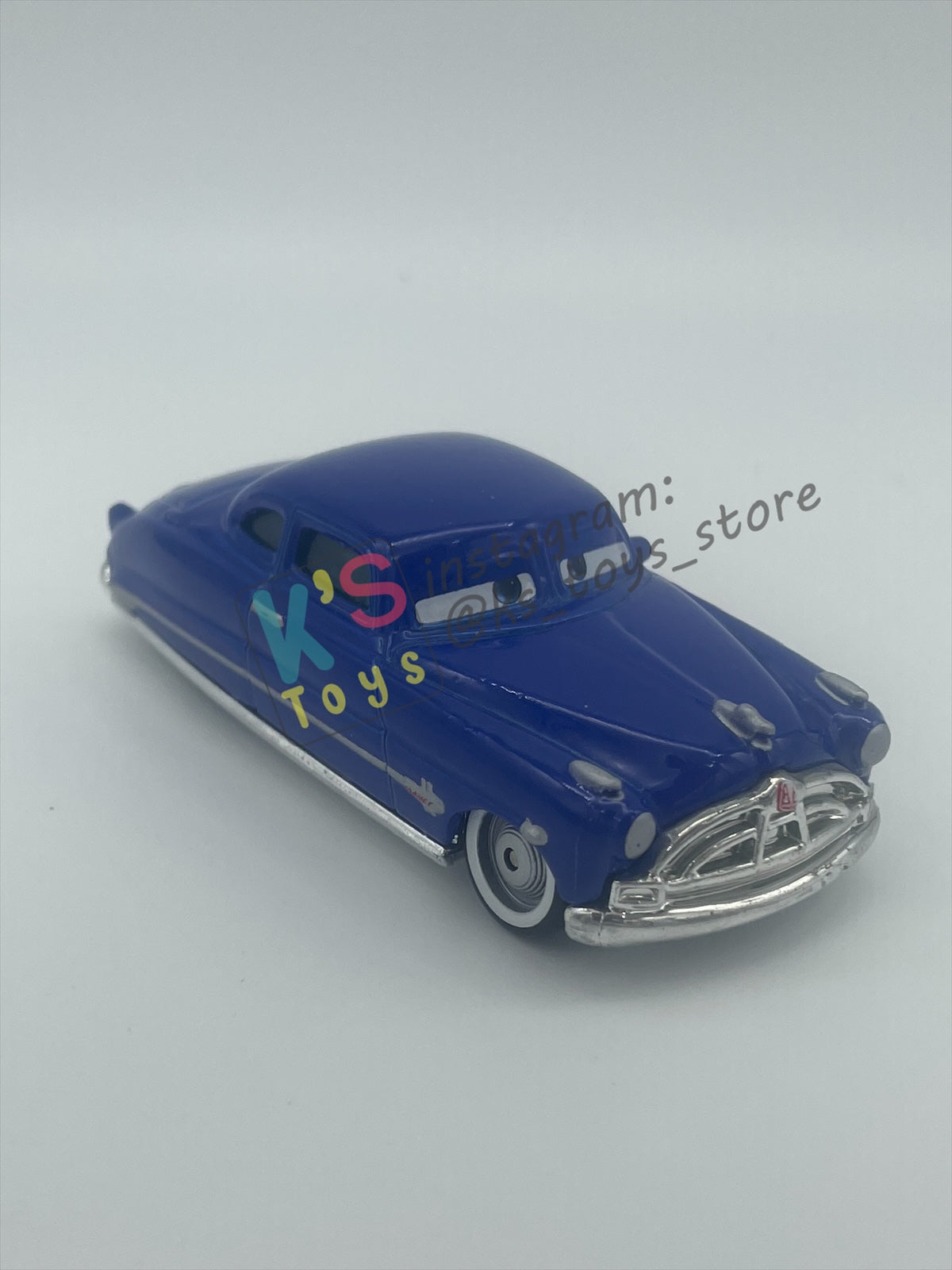PRE-OWNED / LOOSE DISNEY PIXAR CARS BY MATTEL - DOC HUDSON WHITE RIM (CARS 1) - NEAR MINT CONDITION - READ DESCRIPTION!!!!!!!!!!! (Copy) (Copy)