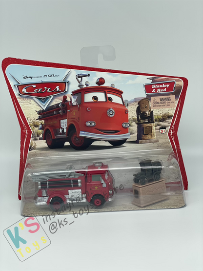 Disney Pixar Cars 1:55 2-Pack RED AND STANLEY, Movie Moments 2006 - BNIP