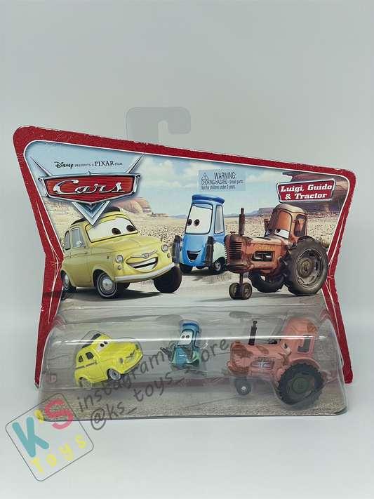 Disney Pixar Cars 1:55 2-Pack Movie Moments Luigi, Guido, and Tractor - BNIP