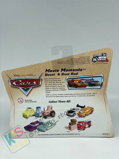 Disney Pixar Cars 1:55 2-Pack BOOST AND SNOT ROD, Movie Moments 2006 - BNIP