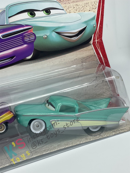 Disney Pixar Cars 1:55 2-Pack FLO AND RAMONE (PURPLE), Movie Moments 2006 - BNIP