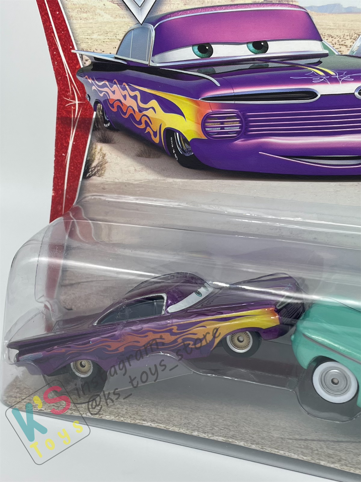 Disney Pixar Cars 1:55 2-Pack FLO AND RAMONE (PURPLE), Movie Moments 2006 - BNIP