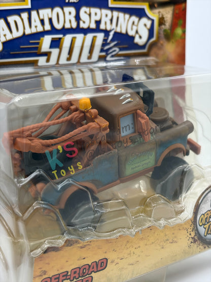DELUXE DISNEY PIXAR CARS BY MATTEL, "OFF ROAD MATER" RADIATOR SPRINGS 500 SERIES - BNIP
