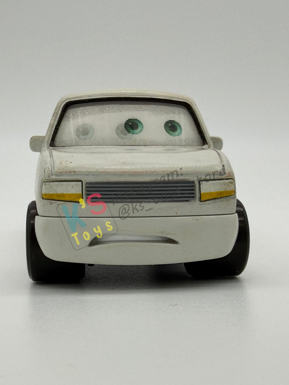 PRE-OWNED / LOOSE DISNEY PIXAR CARS 1:55 BY MATTEL - "DUFF WRECKS LENTICULAR" LENTICULAR SERIES - PLAYED CONDITION