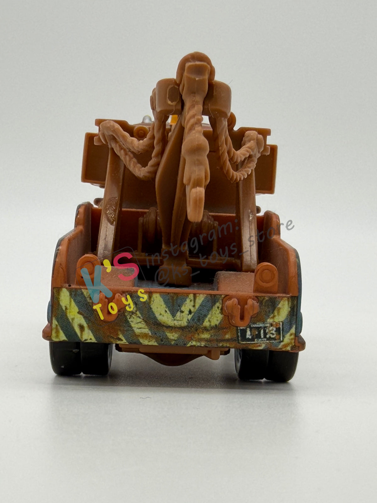 PRE-OWNED / LOOSE DISNEY PIXAR CARS - "MATER WITH HOOD" LENTICULAR EYES, CHASE SERIES - DISPLAYED CONDITION