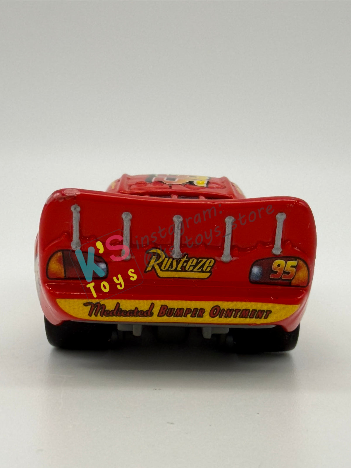 PRE-OWNED / LOOSE DISNEY PIXAR CARS BY MATTEL - "AGGRO MCQUEEN" CARS FROM 3 PACK SERIES - MINT / NEAR MINT CONDITION - READ DESCRIPTION!!!!!!!!!!