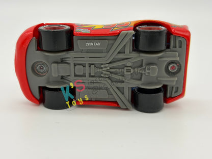PRE-OWNED / LOOSE DISNEY PIXAR CARS BY MATTEL - "AGGRO MCQUEEN" CARS FROM 3 PACK SERIES - MINT / NEAR MINT CONDITION - READ DESCRIPTION!!!!!!!!!!