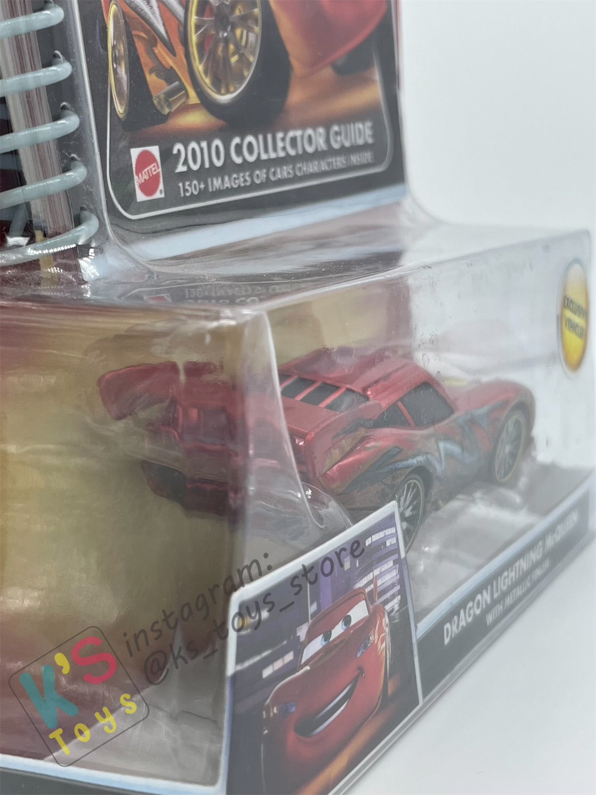 DISNEY PIXAR CARS "DRAGON LIGHTNING MCQUEEN WITH OIL STAINS with METALLIC FINISH" TOKYO MATER SERIES - Cars Toon - BNIP