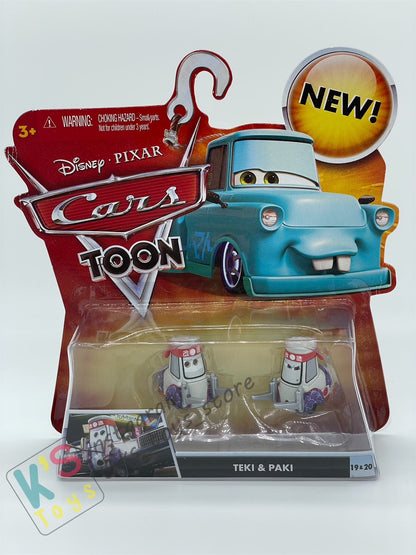 DISNEY PIXAR CARS "TEKI & PAKI" TOKYO MATER SERIES - Cars Toon - BNIP