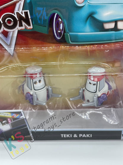 DISNEY PIXAR CARS "TEKI & PAKI" TOKYO MATER SERIES - Cars Toon - BNIP