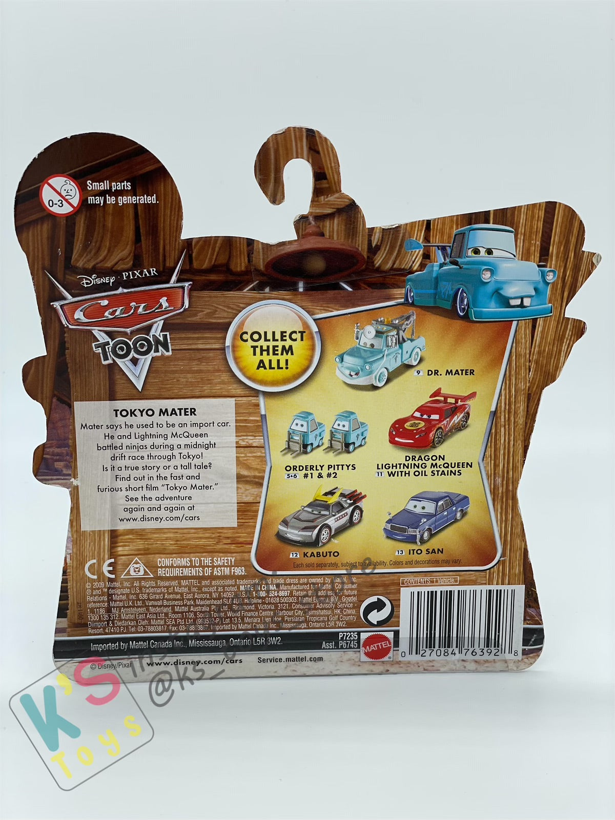 DISNEY PIXAR CARS "KABUTO" TOKYO MATER SERIES - Cars Toon - BNIP