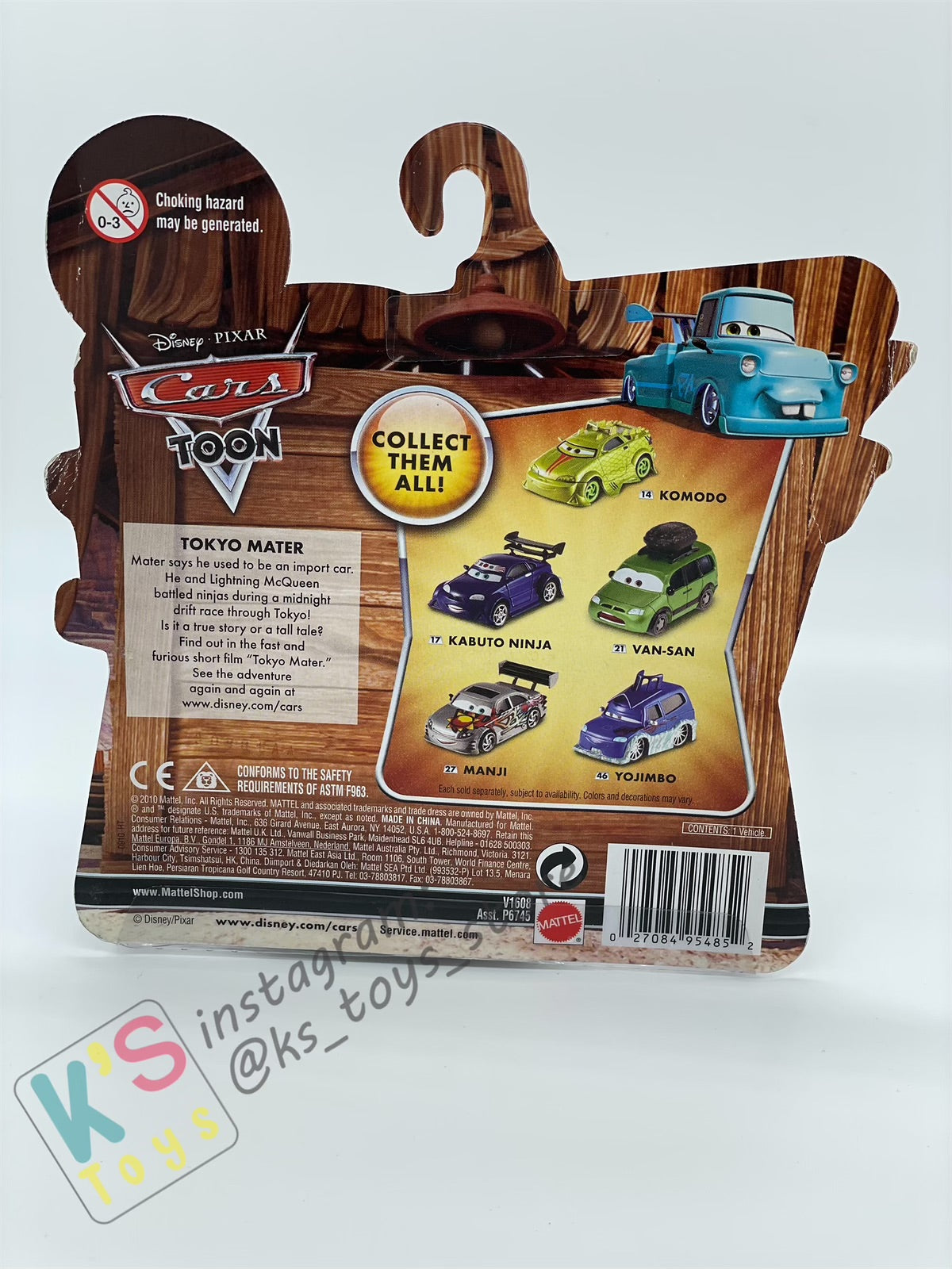 DISNEY PIXAR CARS "YOJIMBO" TOKYO MATER SERIES - Cars Toon - BNIP