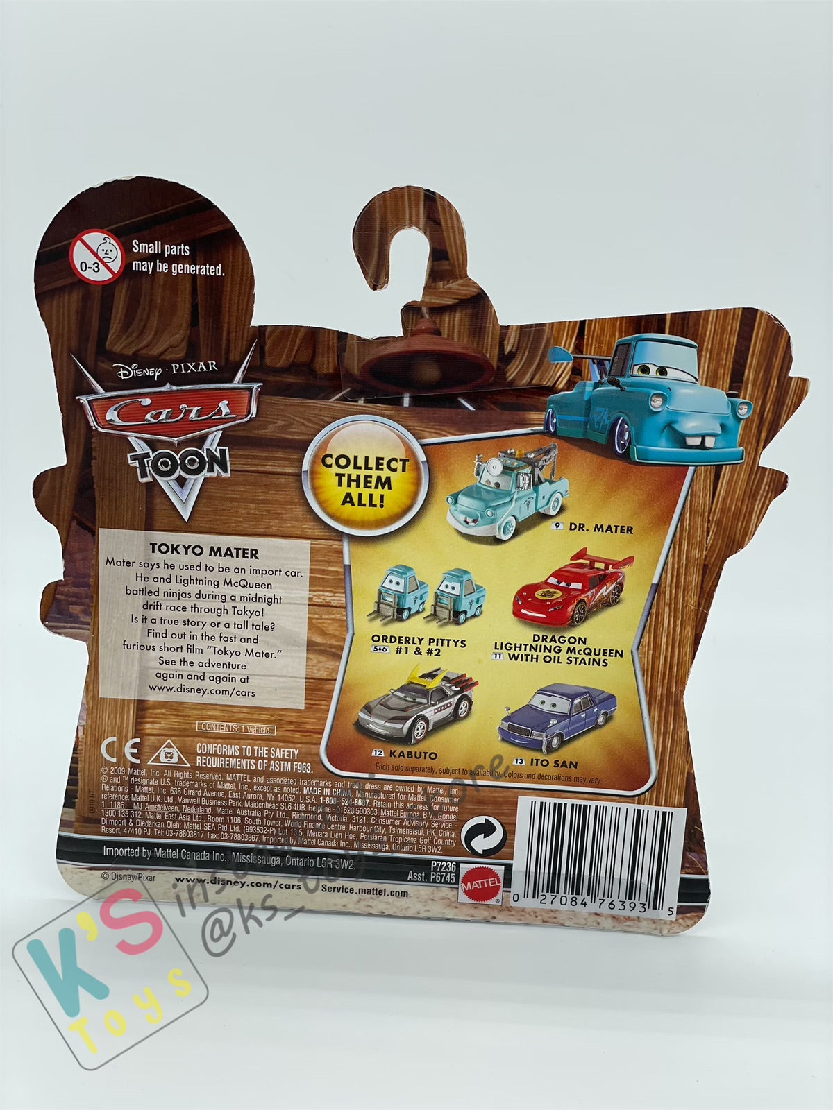 DISNEY PIXAR CARS "ITO-SAN" TOKYO MATER SERIES - Cars Toon - BNIP