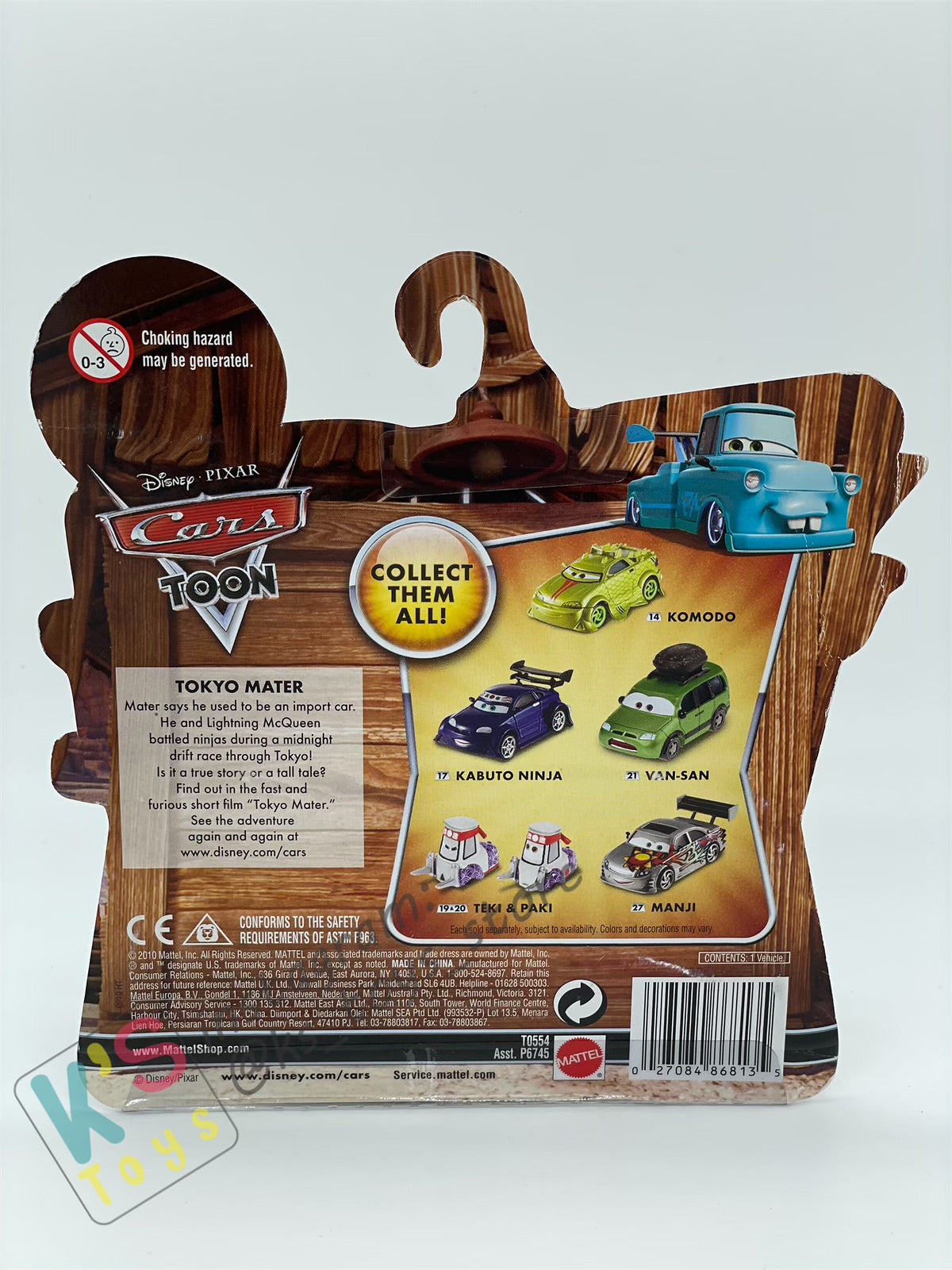 DISNEY PIXAR CARS "MANJI" TOKYO MATER SERIES - Cars Toon - BNIP