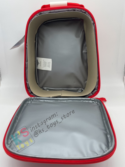 KIDS LIGHTNING MCQUEEN INSULATED LUNCH BAG 9" WITH FRONT ZIP POCKET - BNWT
