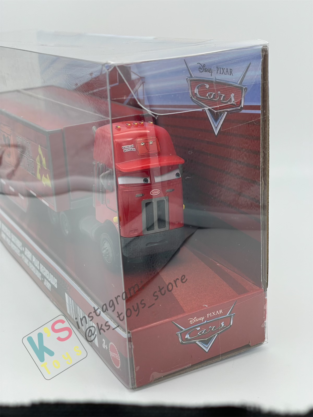 HAULER DISNEY PIXAR CARS BY MATTEL, JERRY RECYCLED BATTERIES - 2025 RE-RELEASED - BNIP