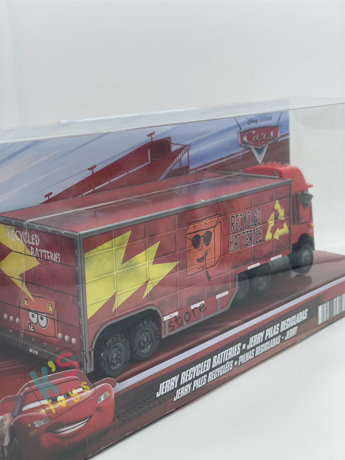 HAULER DISNEY PIXAR CARS BY MATTEL, JERRY RECYCLED BATTERIES - 2025 RE-RELEASED - BNIP
