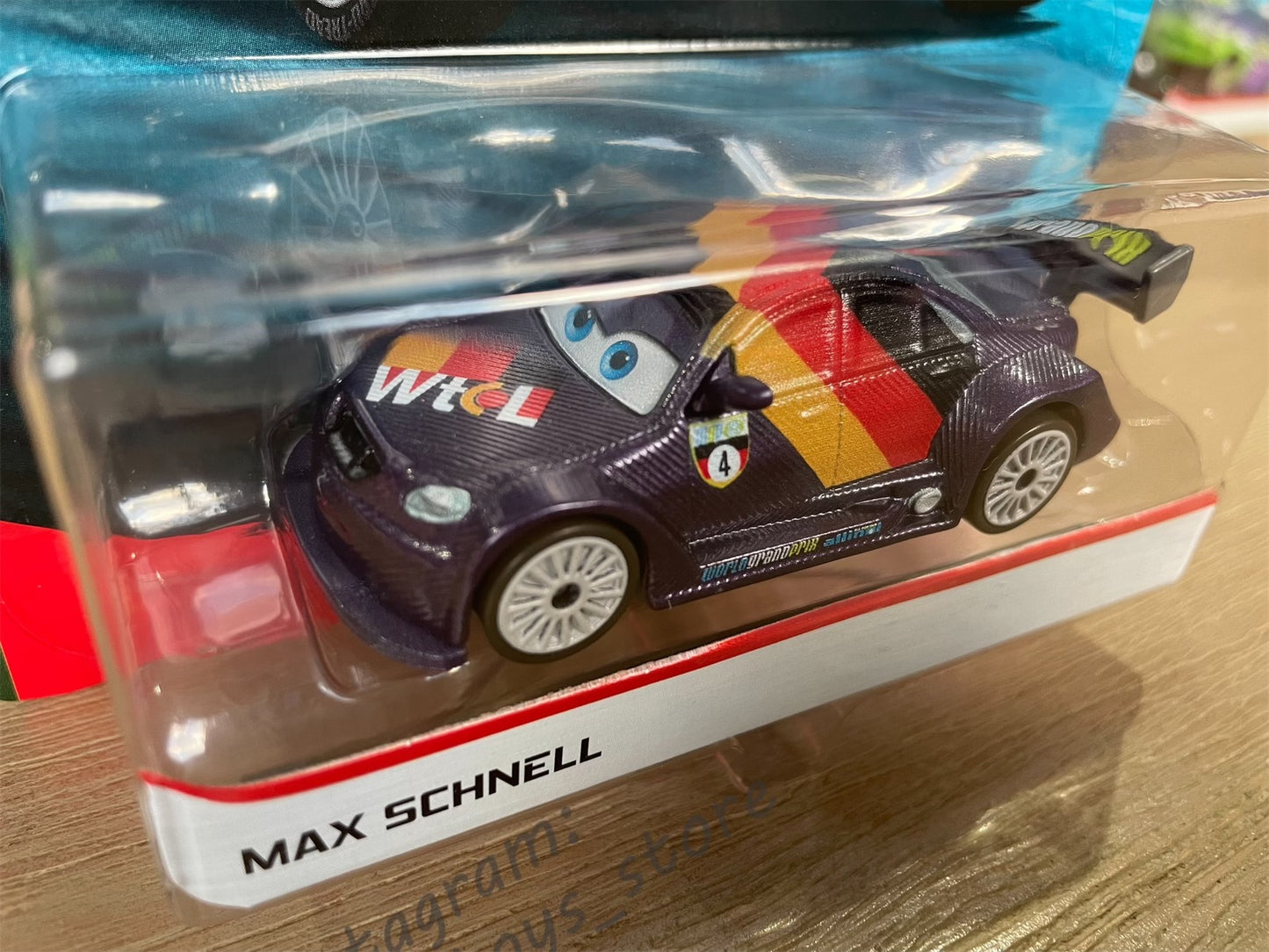 DISNEY PIXAR CARS BY MATTEL, MAX SCHNELL - WGP SERIES - BNIP