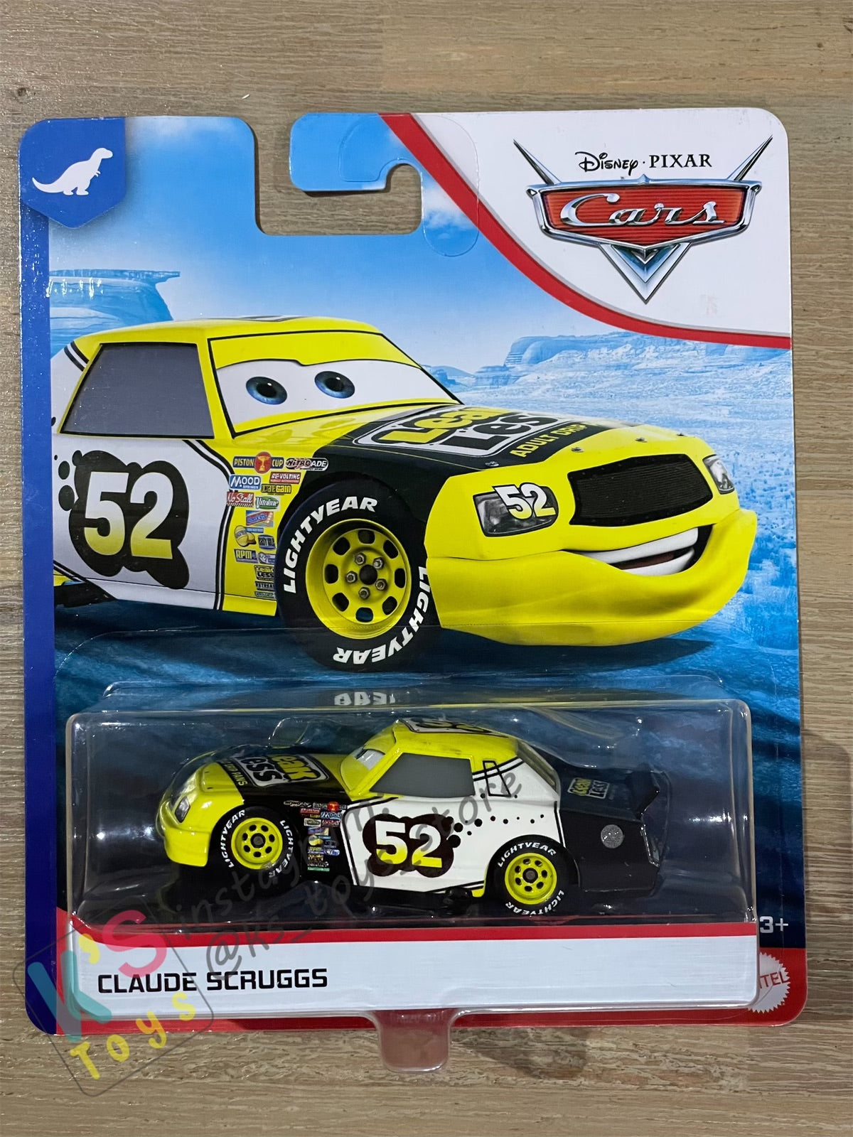 DISNEY PIXAR CARS BY MATTEL, CLAUD SCRUGGS - DINOCO 400 - BNIP