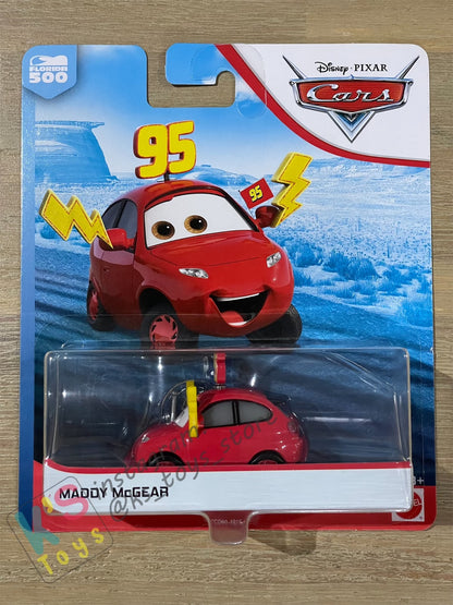 DISNEY PIXAR CARS "MADDY McGEAR" FLORIDA 500 - BNIP