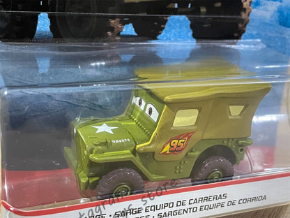 DISNEY PIXAR CARS BY MATTEL, “SARGE RACE TEAM" LONDON CHASE SERIES - BNIP