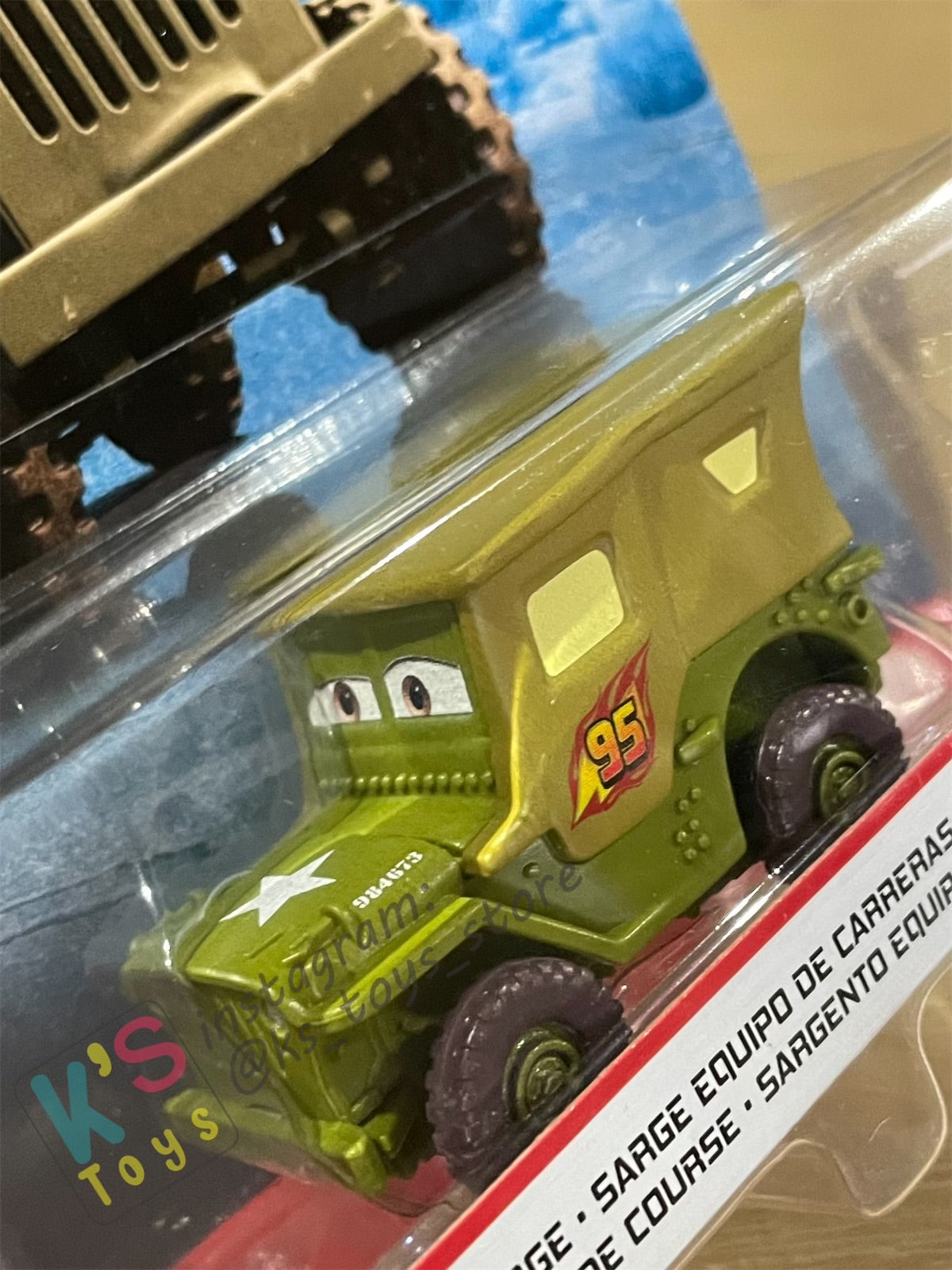 DISNEY PIXAR CARS BY MATTEL, “SARGE RACE TEAM" LONDON CHASE SERIES - BNIP