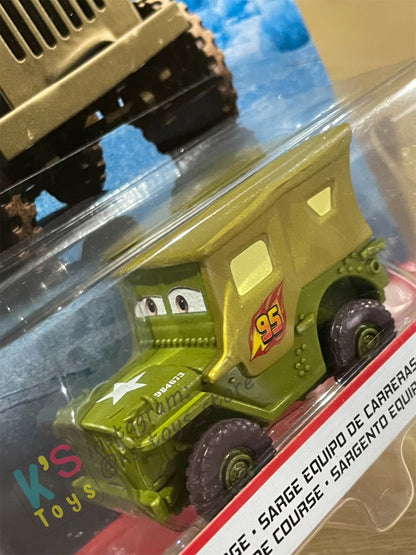 DISNEY PIXAR CARS BY MATTEL, “SARGE RACE TEAM" LONDON CHASE SERIES - BNIP
