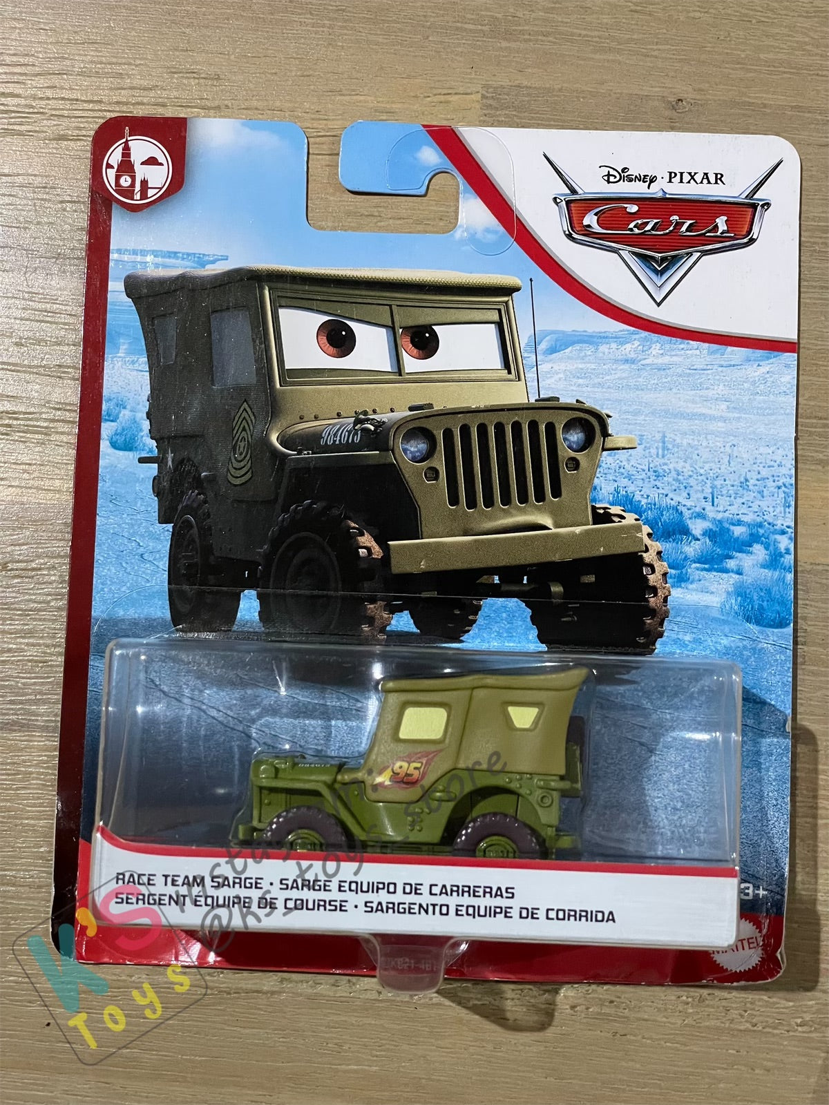 DISNEY PIXAR CARS BY MATTEL, “SARGE RACE TEAM" LONDON CHASE SERIES - BNIP