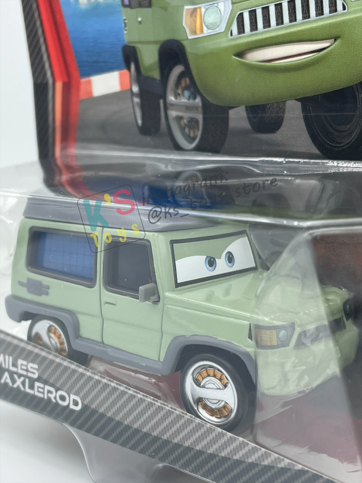 DISNEY PIXAR CARS 1:55 BY MATTEL, "MILES AXLEROD" CARS 2 - BNIP
