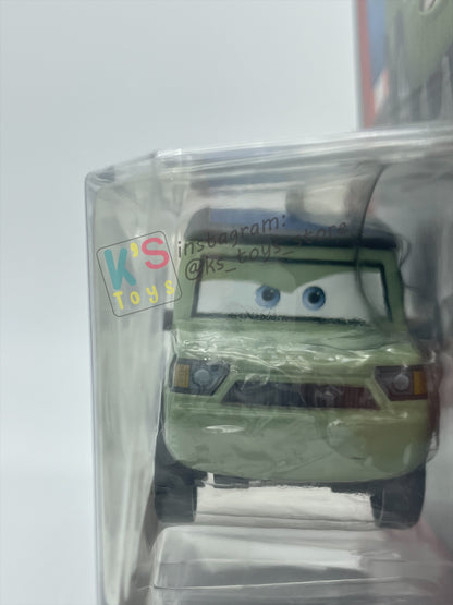 DISNEY PIXAR CARS 1:55 BY MATTEL, "MILES AXLEROD" CARS 2 - BNIP