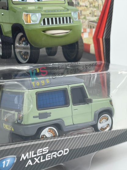 DISNEY PIXAR CARS 1:55 BY MATTEL, "MILES AXLEROD" CARS 2 - BNIP