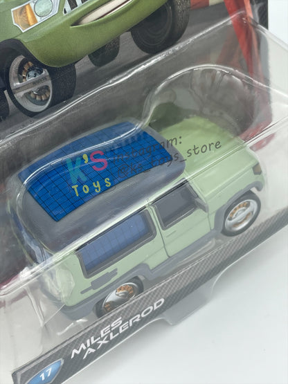 DISNEY PIXAR CARS 1:55 BY MATTEL, "MILES AXLEROD" CARS 2 - BNIP