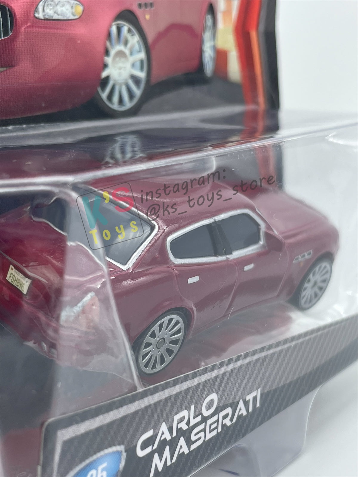 DISNEY PIXAR CARS 1:55, BY MATTEL, CARLO MASERATI - CARS 2 - BNIP