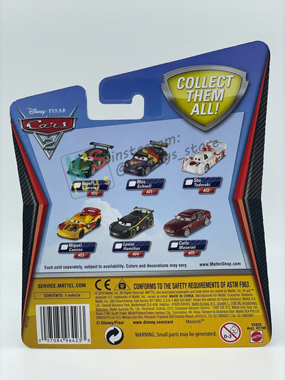DISNEY PIXAR CARS 1:55, BY MATTEL, CARLO MASERATI - CARS 2 - BNIP