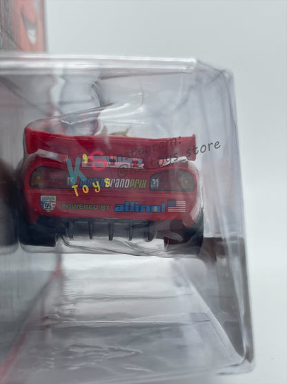 DISNEY PIXAR CARS 1:55 BY MATTEL, "LIGHTNING MCQUEEN WITH RACING WHEELS" CARS 2 - BNIP