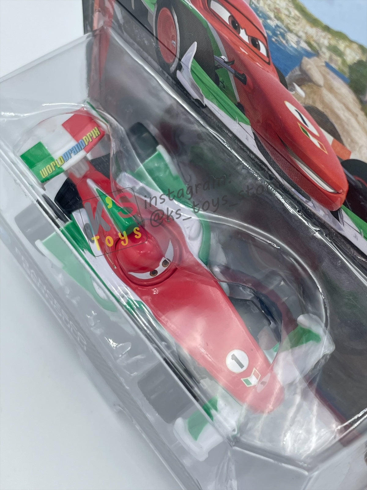DISNEY PIXAR CARS 1:55, BY MATTEL, CARS 2 FRANCESCO BERNOULLI #4 - BNIP