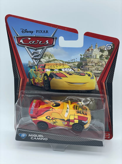 DISNEY PIXAR CARS 1:55, BY MATTEL, CARS 2 MIGUEL CAMINO - BNIP