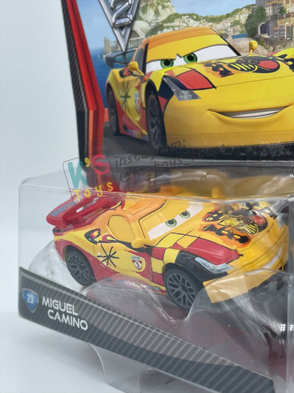 DISNEY PIXAR CARS 1:55, BY MATTEL, CARS 2 MIGUEL CAMINO - BNIP