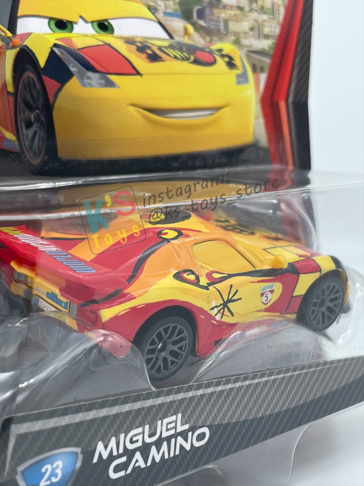 DISNEY PIXAR CARS 1:55, BY MATTEL, CARS 2 MIGUEL CAMINO - BNIP