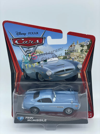 DISNEY PIXAR CARS 1:55 BY MATTEL, "FINN MCMISSILE #2" CARS 2 - BNIP